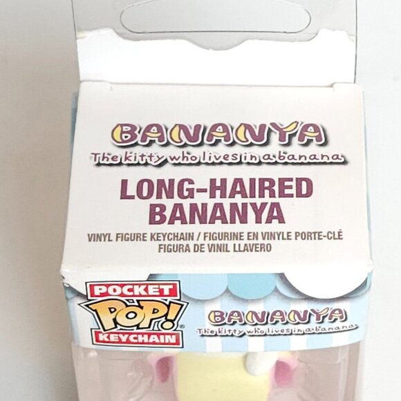 ADORABLE BANANYA Pocket Pop! Keychain BNIP Long Haired Bananya Crunchyroll Anime - Picture 2 of 4